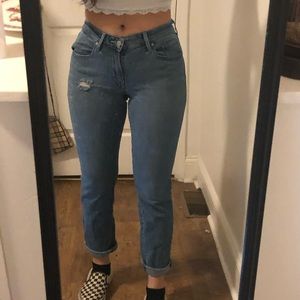 Mid rise skinny jeans, levis